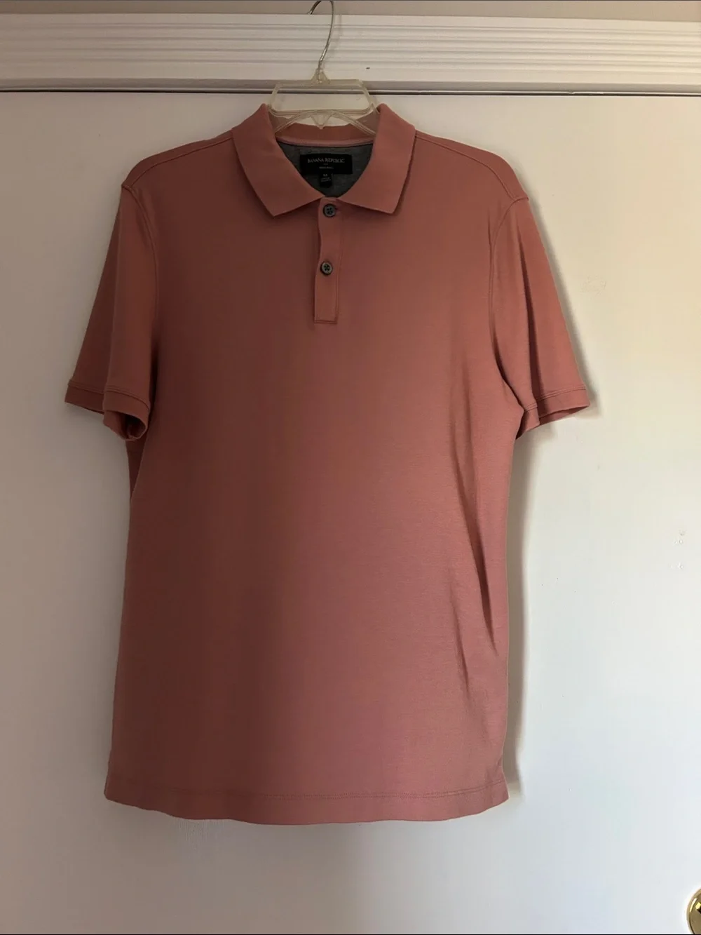 Banana Republic Men's Polo - Rosewood Pink